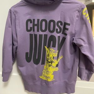 Juicy Couture Purple zip up hoodie